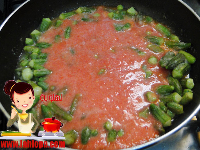 طاجن باميه باللحمة الضانى DSC08346