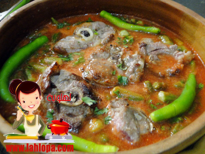 طاجن باميه باللحمة الضانى DSC08350