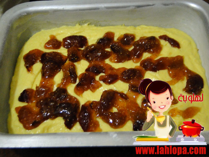 كيكة بالمربى ومارينج بجوزالهند